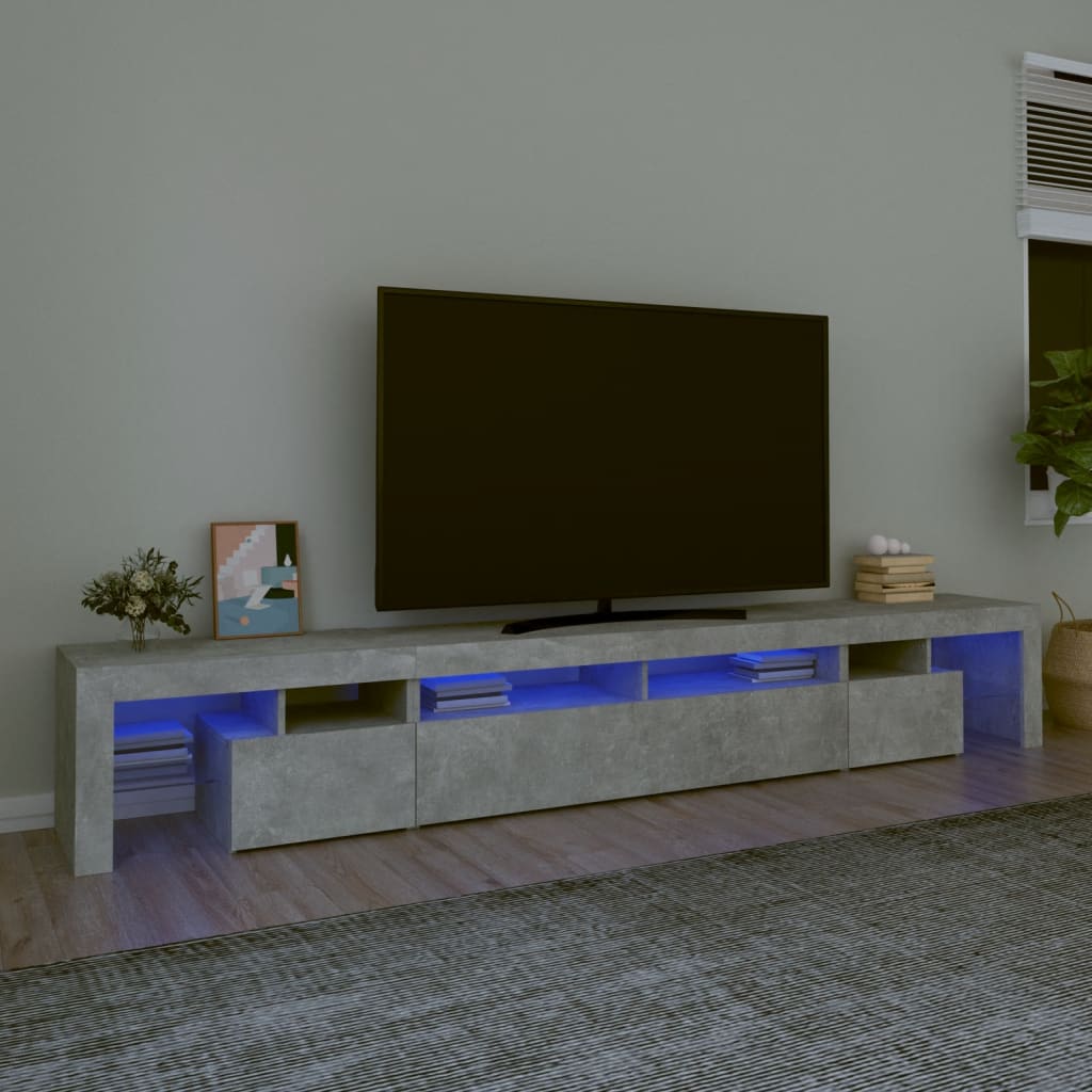 Tv Skříňka S Led Osvětlením 260X36,5X40 Cm