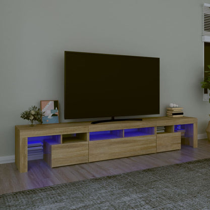 Tv Skříňka S Led Osvětlením 260X36,5X40 Cm