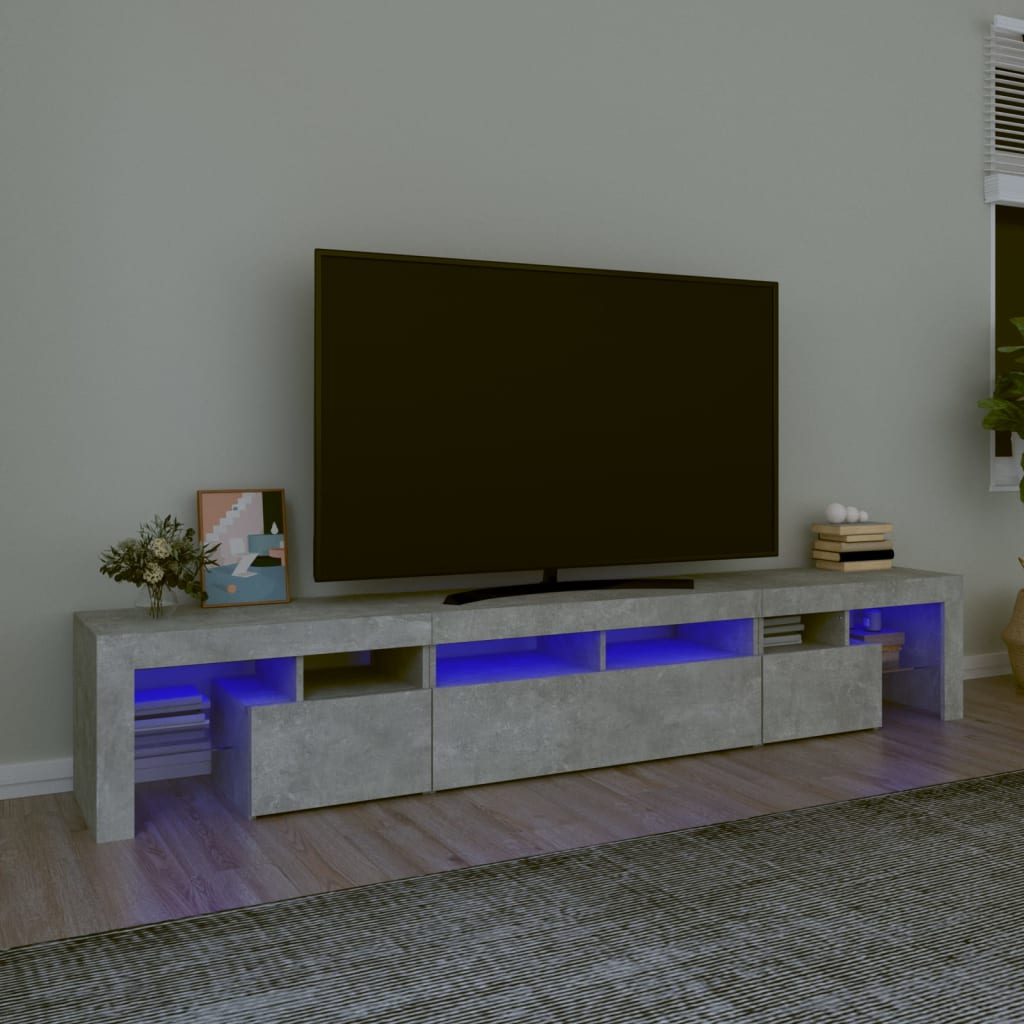 Tv Skříňka S Led Osvětlením 260X36,5X40 Cm