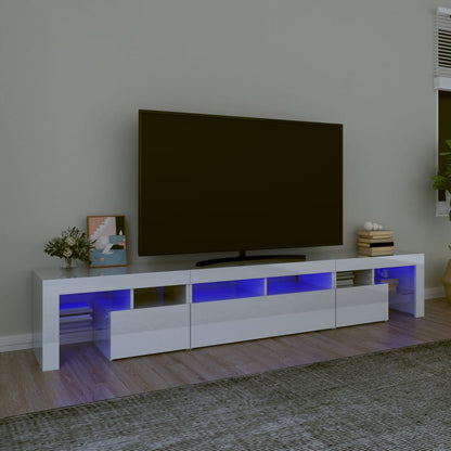 Tv Skříňka S Led Osvětlením 260X36,5X40 Cm