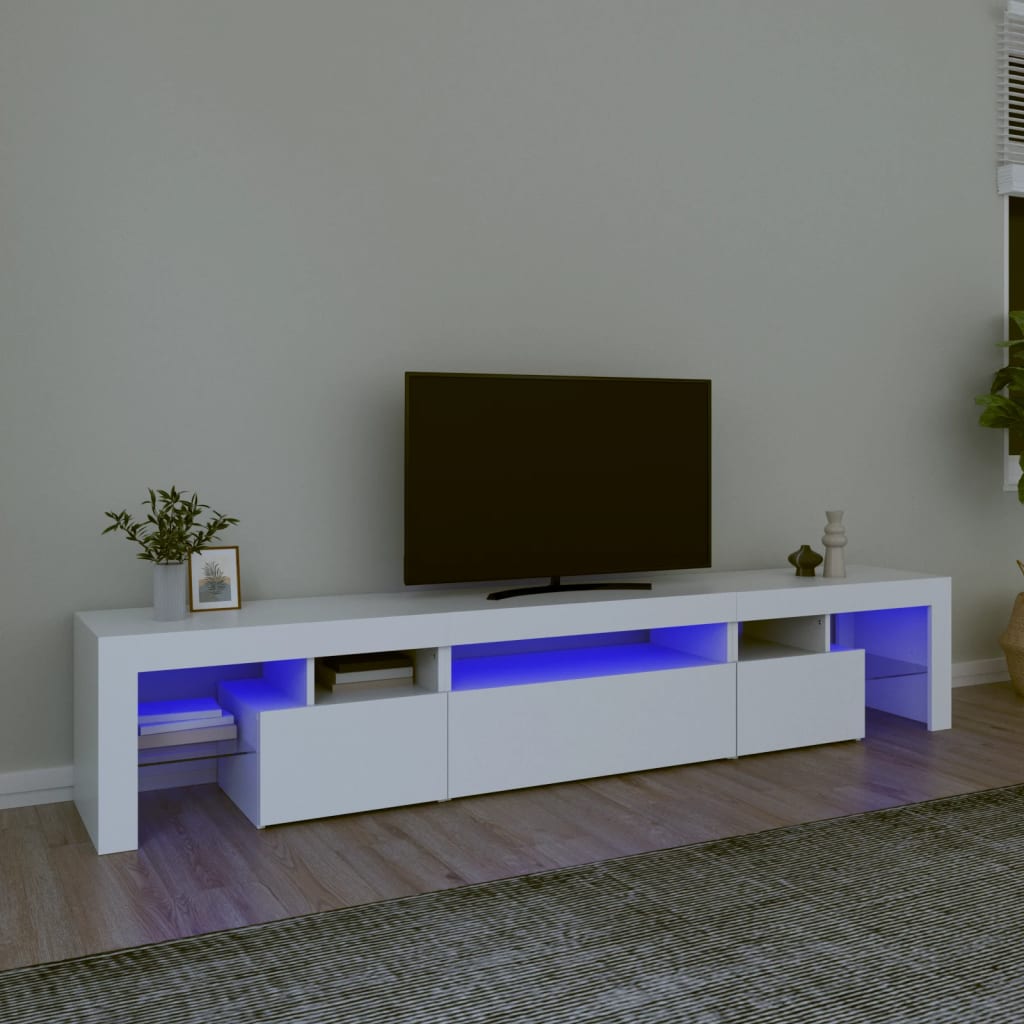 Tv Skříňka S Led Osvětlením 260X36,5X40 Cm