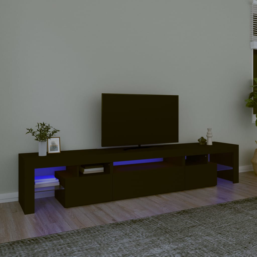 Tv Skříňka S Led Osvětlením 260X36,5X40 Cm