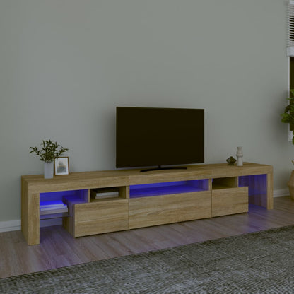 Tv Skříňka S Led Osvětlením 260X36,5X40 Cm