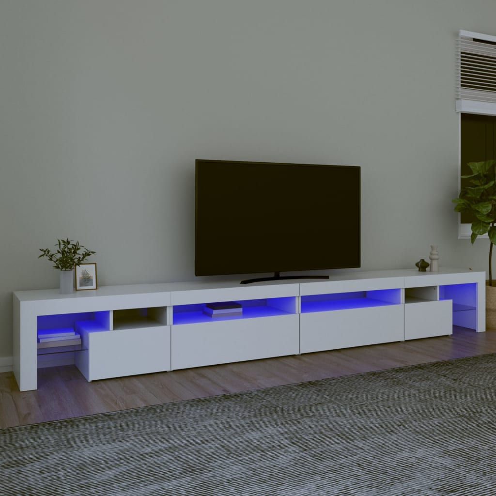 Tv Skříňka S Led Osvětlením 260X36,5X40 Cm