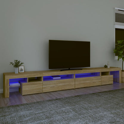 Tv Skříňka S Led Osvětlením 260X36,5X40 Cm