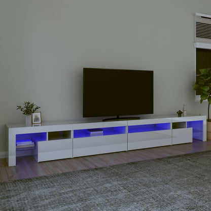 Tv Skříňka S Led Osvětlením 260X36,5X40 Cm