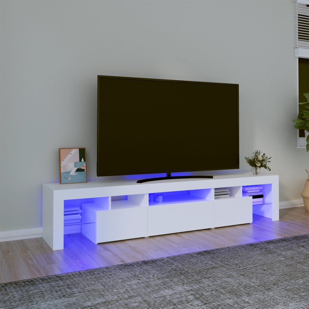 Tv Skříňka S Led Osvětlením 260X36,5X40 Cm