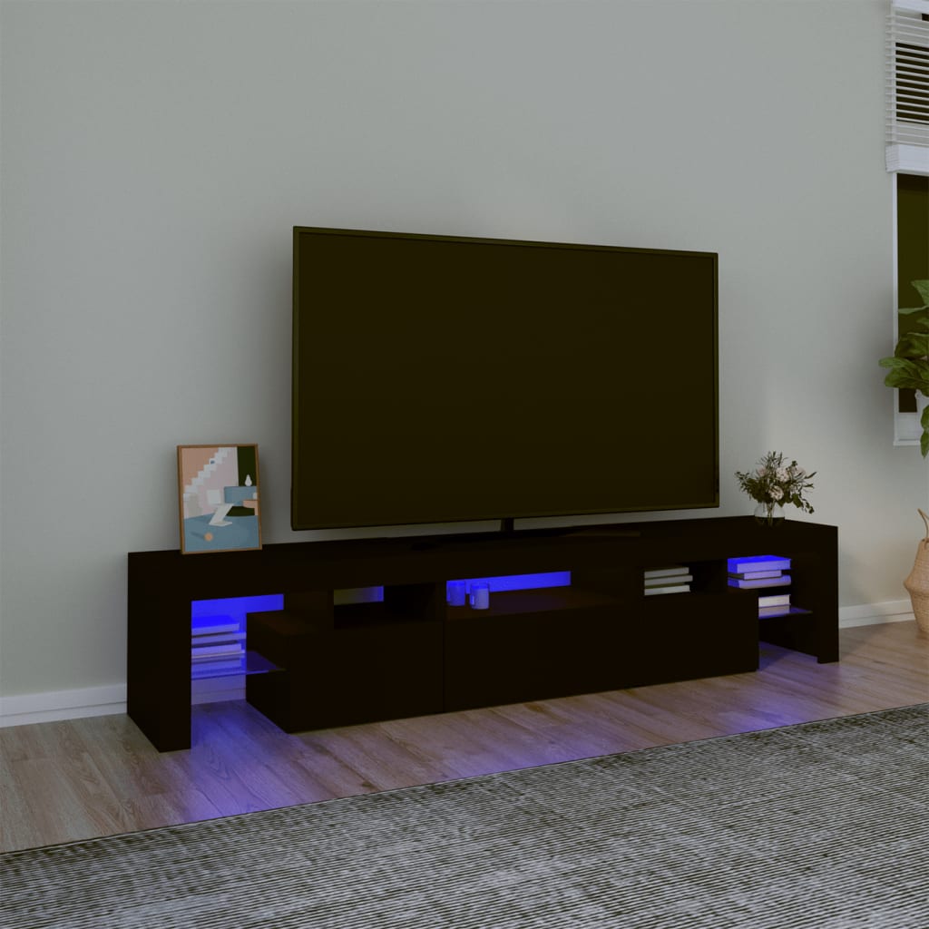 Tv Skříňka S Led Osvětlením 260X36,5X40 Cm