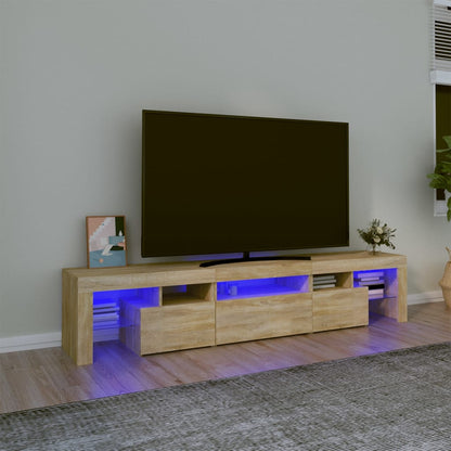 Tv Skříňka S Led Osvětlením 260X36,5X40 Cm