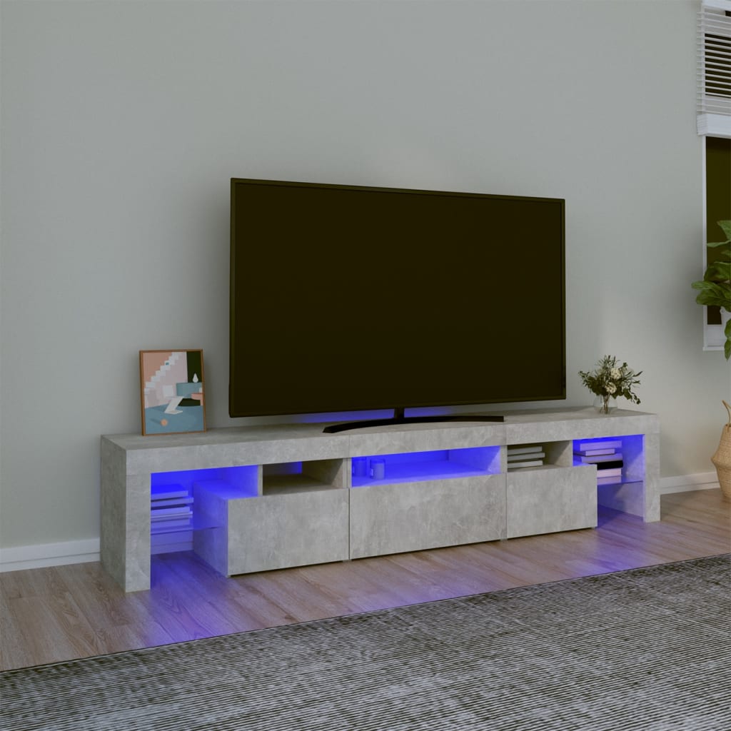 Tv Skříňka S Led Osvětlením 260X36,5X40 Cm