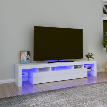 Tv Skříňka S Led Osvětlením 260X36,5X40 Cm