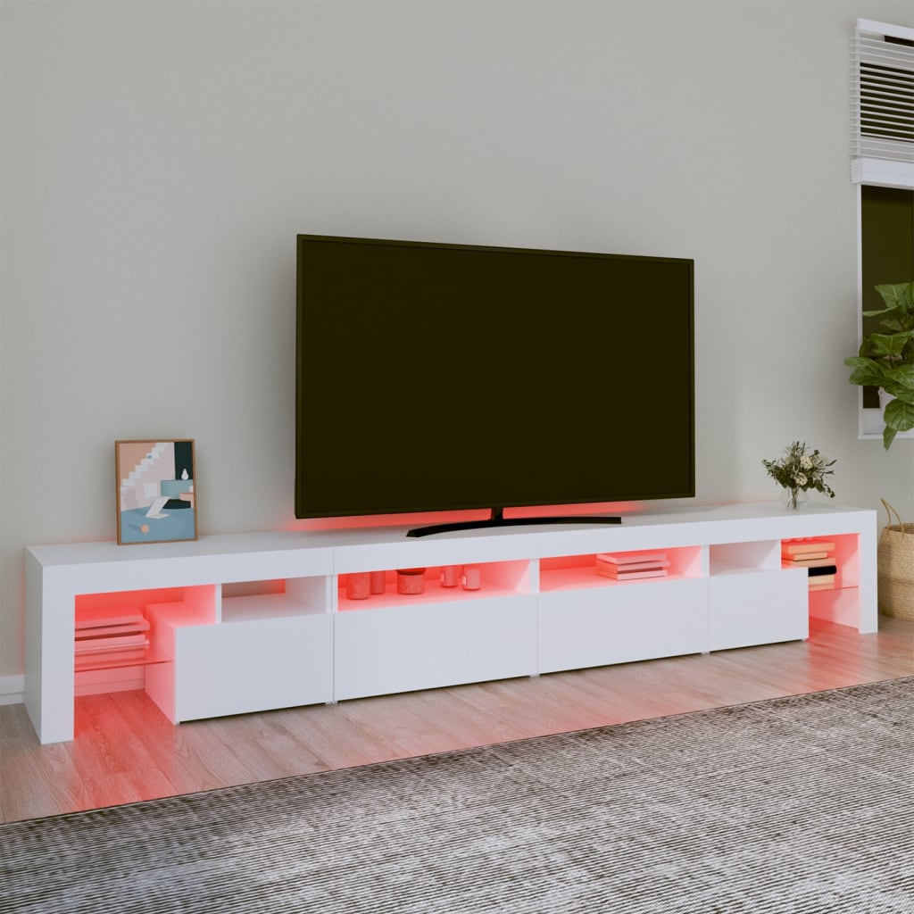 Tv Skříňka S Led Osvětlením 260X36,5X40 Cm