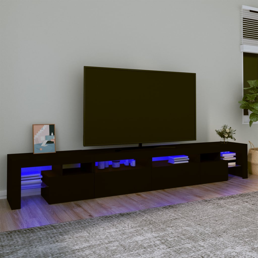 Tv Skříňka S Led Osvětlením 260X36,5X40 Cm