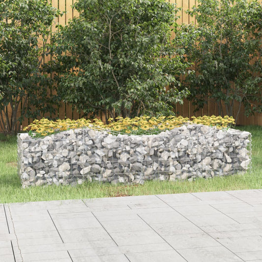 Klenutý Gabion Vyvýšený Záhon Pozinkované Železo