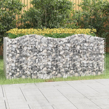 Klenutý Gabion Vyvýšený Záhon Pozinkované Železo