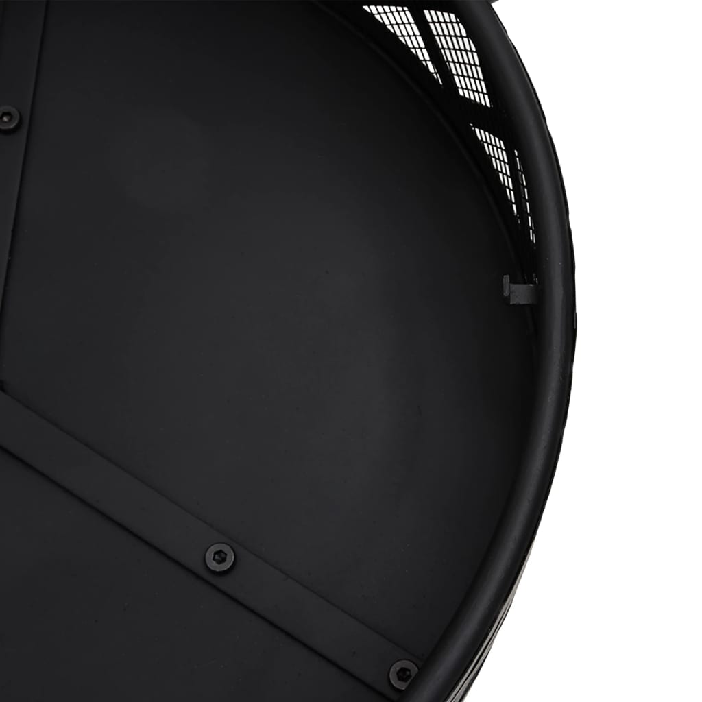 Ohniště S Pohrabáčem 70 Cm Xxl Ocel