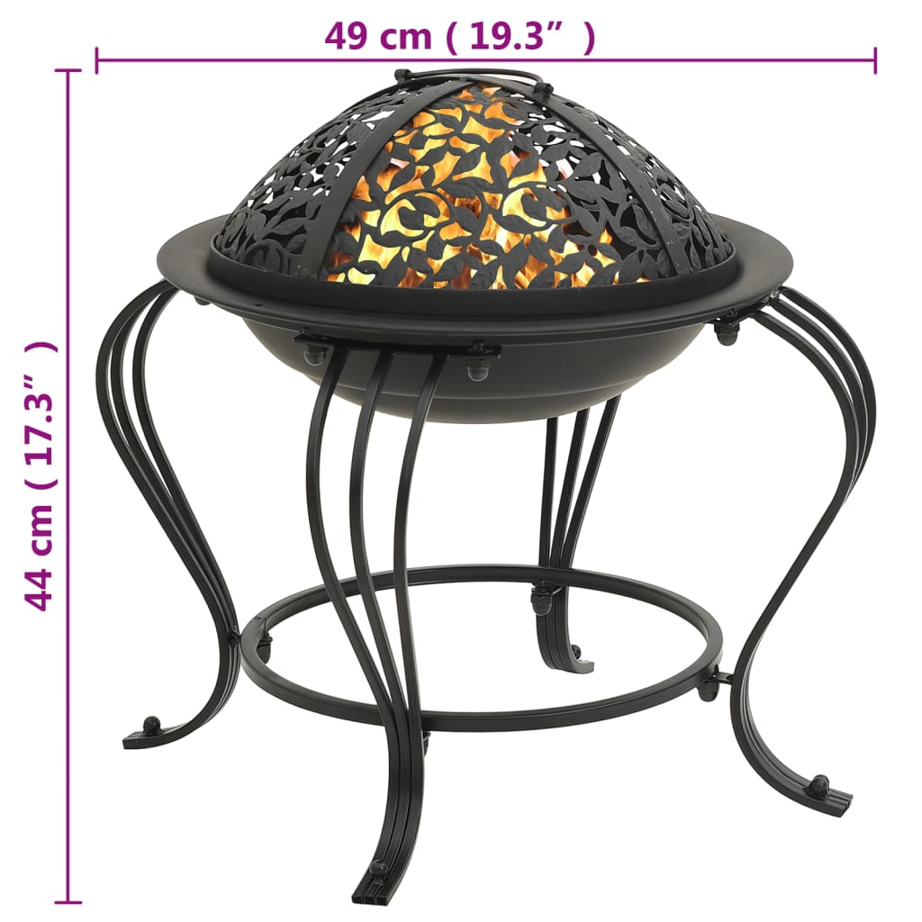 Ohniště S Pohrabáčem 49 Cm Ocel