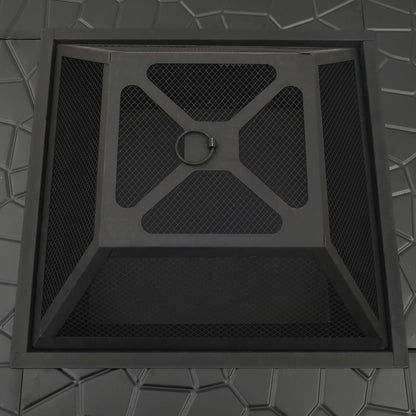 Ohniště S Pohrabáčem 79 X 79 X 46,5 Cm Xxl Ocel