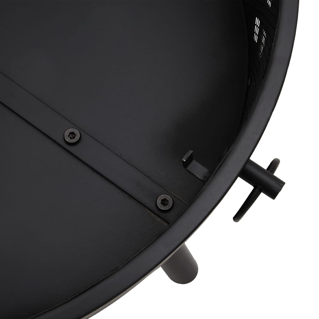 Ohniště S Pohrabáčem 58 Cm Xxl Ocel