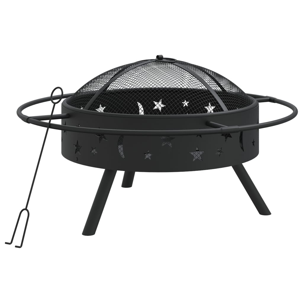Ohniště S Pohrabáčem 70 Cm Xxl Ocel