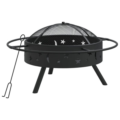 Ohniště S Pohrabáčem 70 Cm Xxl Ocel