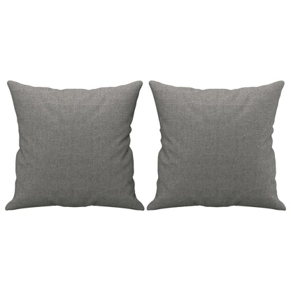 2Místná Pohovka S Polštáři A Poduškami Tmavě Šedá 140 Cm Textil