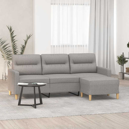 Křeslo S Podnožkou Tmavě Šedé Textil