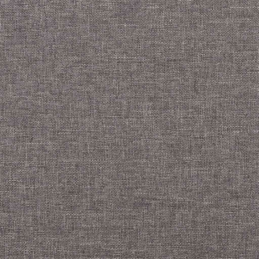 3Místná Pohovka S Podnožkou Tmavě Šedá 210 Cm Textil