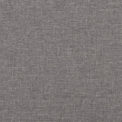 Křeslo S Podnožkou Světle Šedé Textil
