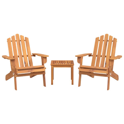 3Dílná Sada Zahradního Nábytku Adirondack Masivní Akácie