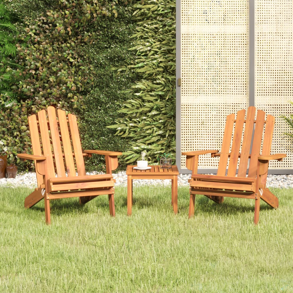 3Dílná Sada Zahradního Nábytku Adirondack Masivní Akácie