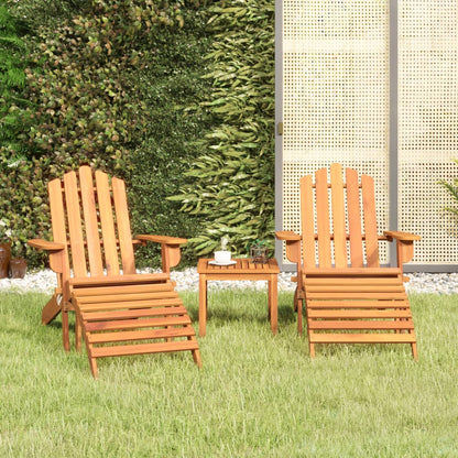 3Dílná Sada Zahradního Nábytku Adirondack Masivní Akácie