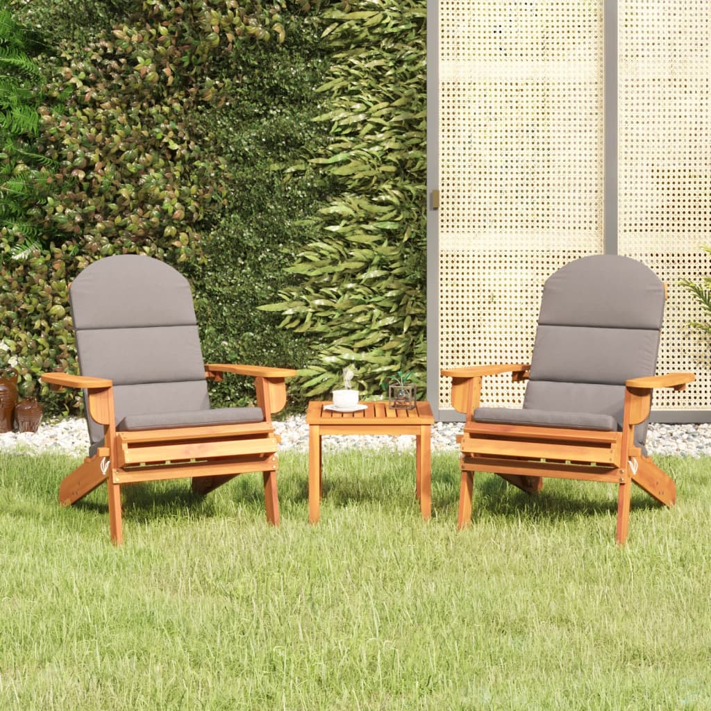 3Dílná Sada Zahradního Nábytku Adirondack Masivní Akácie