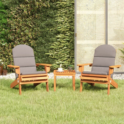 3Dílná Sada Zahradního Nábytku Adirondack Masivní Akácie