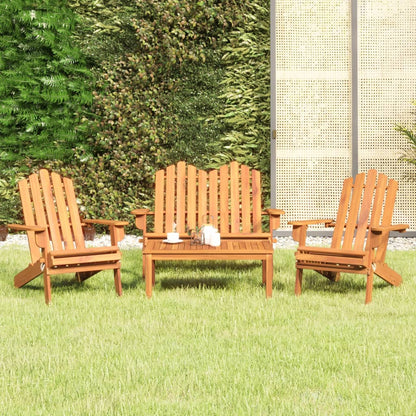 3Dílná Sada Zahradního Nábytku Adirondack Masivní Akácie