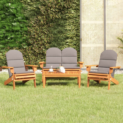 3Dílná Sada Zahradního Nábytku Adirondack Masivní Akácie