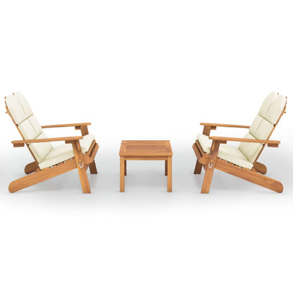 3Dílná Sada Zahradního Nábytku Adirondack Masivní Akácie