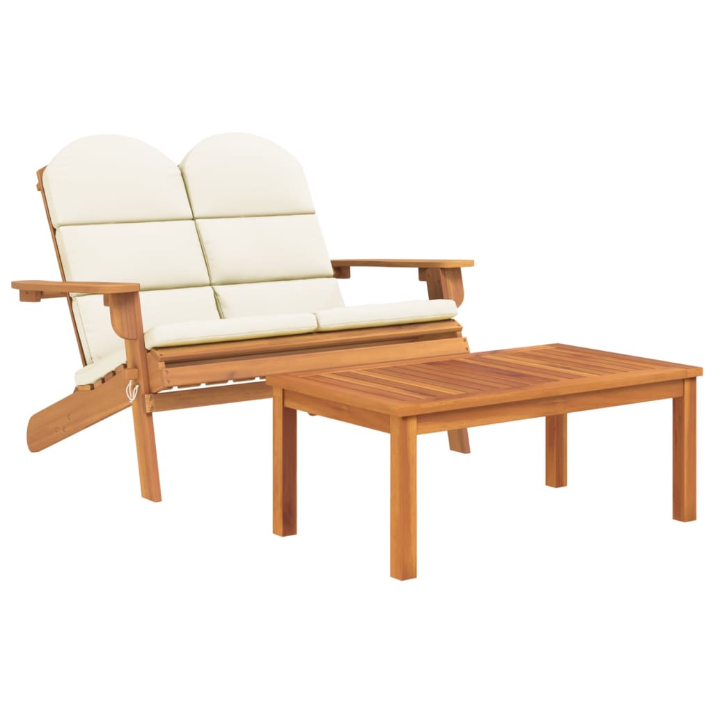 3Dílná Sada Zahradního Nábytku Adirondack Masivní Akácie