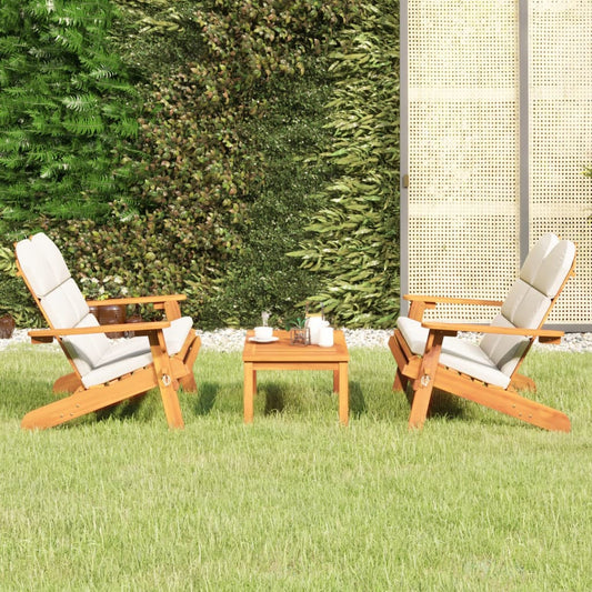 3Dílná Sada Zahradního Nábytku Adirondack Masivní Akácie
