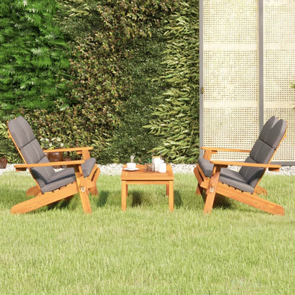 3Dílná Sada Zahradního Nábytku Adirondack Masivní Akácie