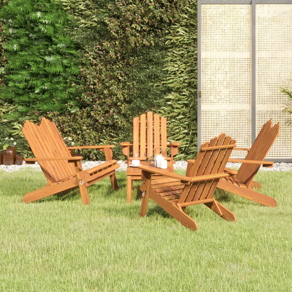 3Dílná Sada Zahradního Nábytku Adirondack Masivní Akácie
