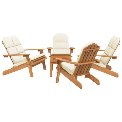 5Dílná Sada Zahradního Nábytku Adirondack Masivní Akácie