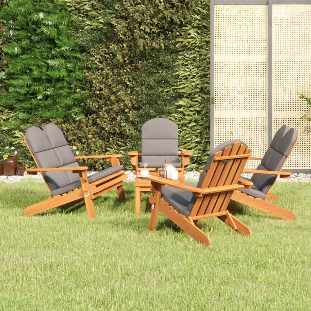 3Dílná Sada Zahradního Nábytku Adirondack Masivní Akácie