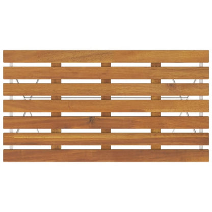 5Dílný Skládací Bistro Set Masivní Akáciové Dřevo A Ocel