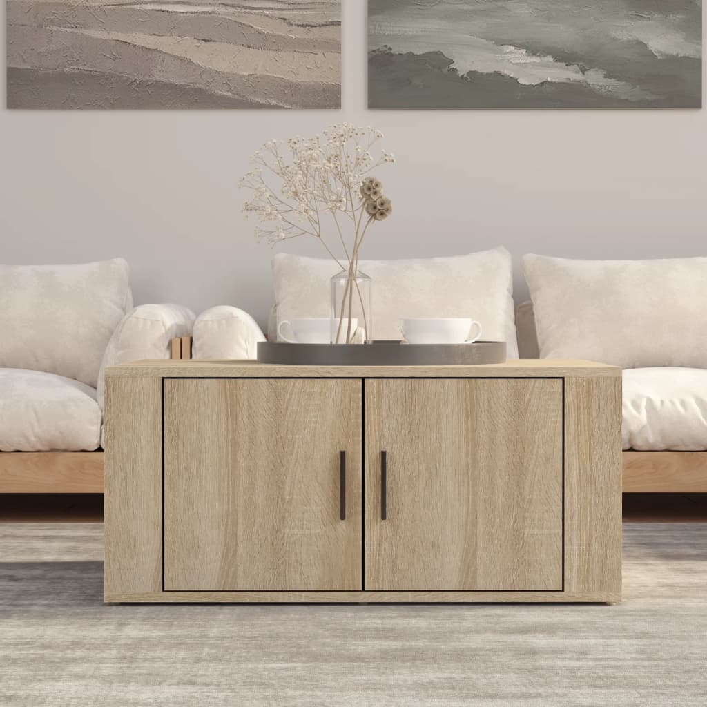 Konferenční Stolek 80 X 50 X 36 Cm Kompozitní Dřevo