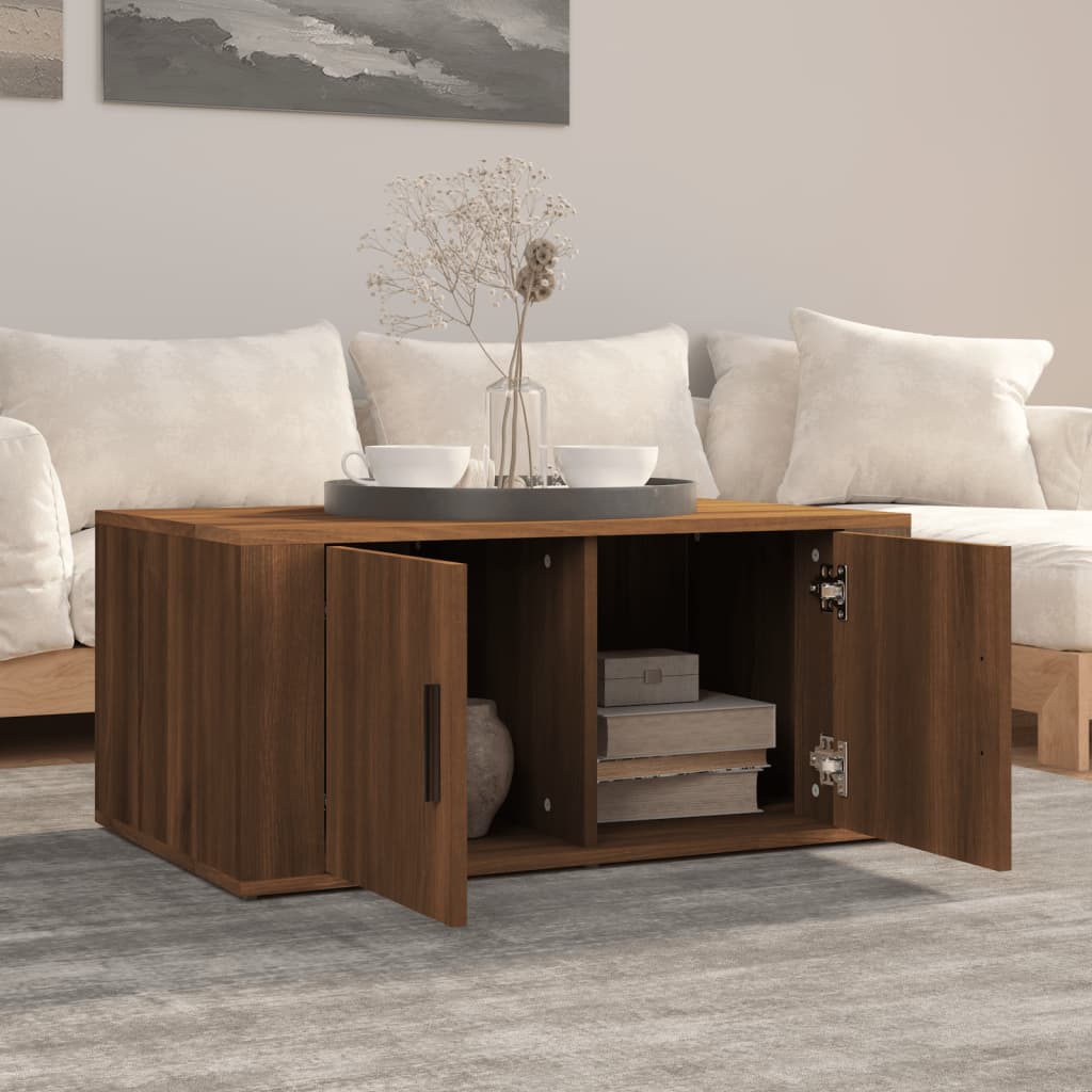 Konferenční Stolek 80 X 50 X 36 Cm Kompozitní Dřevo