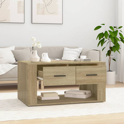 Konferenční Stolek Dub Sonoma 80X50X40 Cm Kompozitní Dřevo
