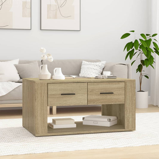 Konferenční Stolek Dub Sonoma 80X50X40 Cm Kompozitní Dřevo