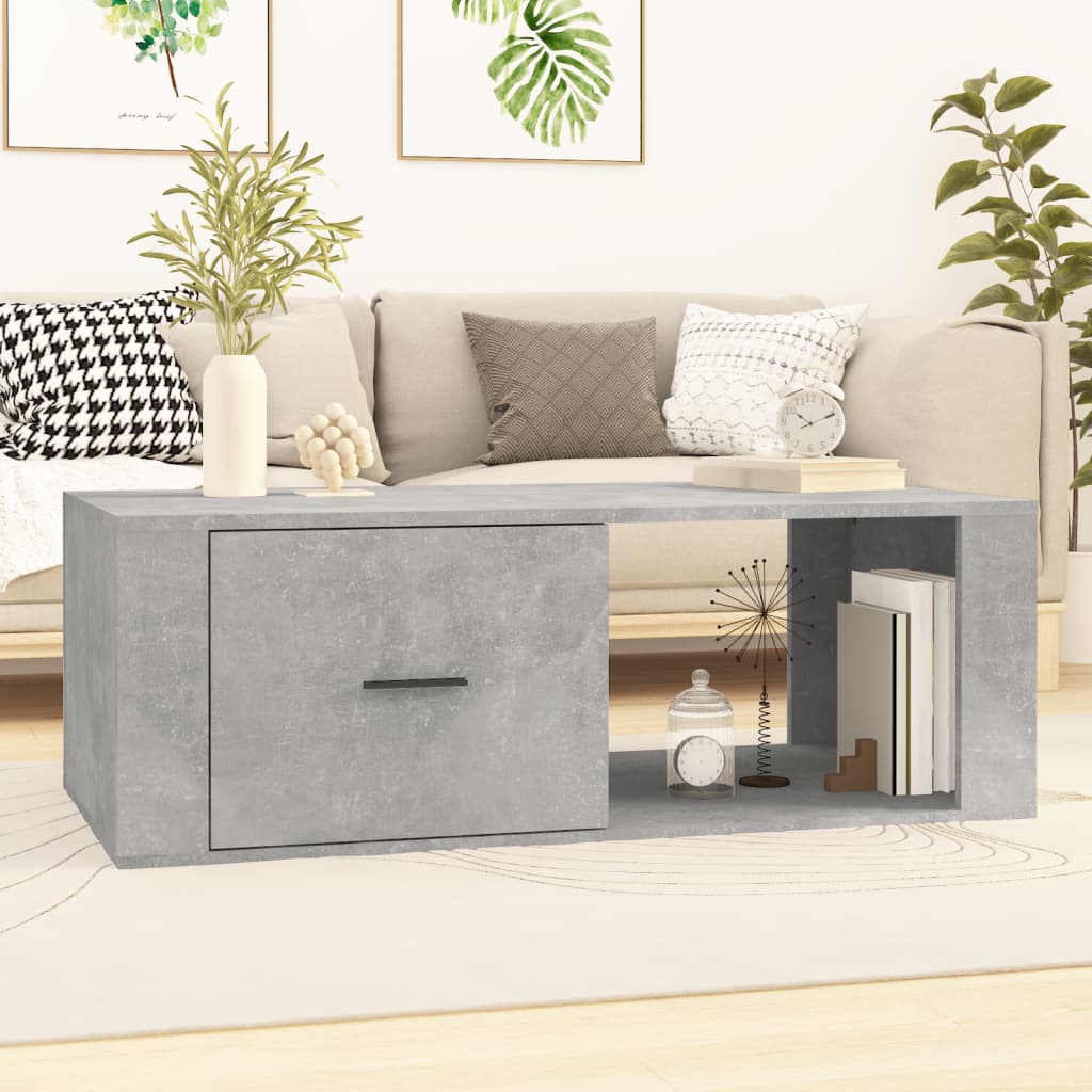 Konferenční Stolek Lesklý Bílý 100X50,5X35 Cm Kompozitní Dřevo