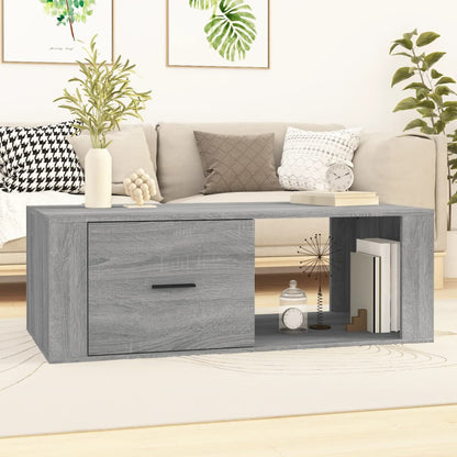 Konferenční Stolek Lesklý Bílý 100X50,5X35 Cm Kompozitní Dřevo